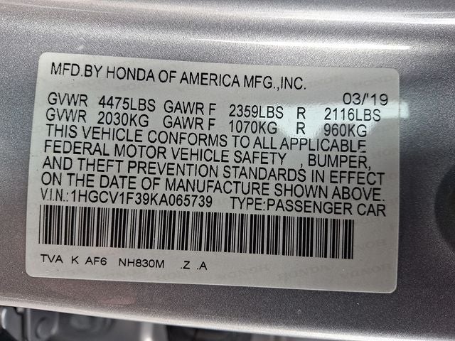 2019 Honda Accord Sport