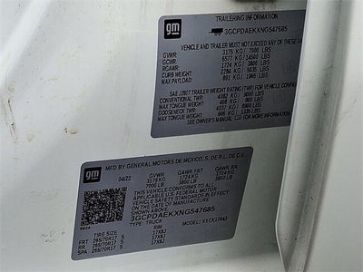 2022 Chevrolet Silverado 1500 WT