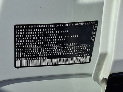 2024 Volkswagen Tiguan 2.0T SE R-Line Black