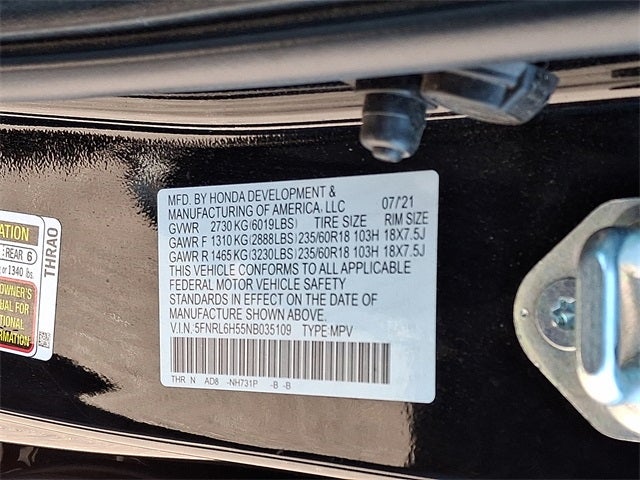 2022 Honda Odyssey EX