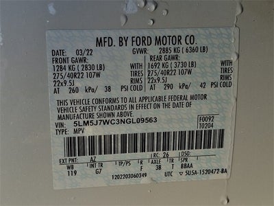 2022 Lincoln Aviator Reserve