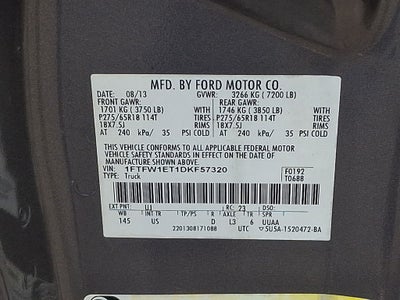 2013 Ford F-150 XLT