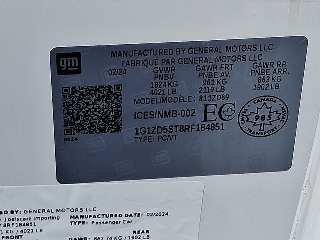 2024 Chevrolet Malibu LT 1LT