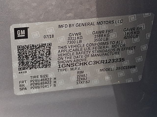 2019 Chevrolet Suburban LT