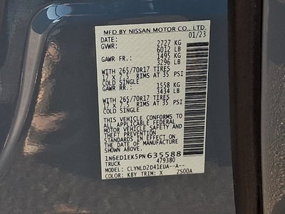 2023 Nissan Frontier PRO-4X