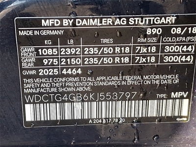 2019 Mercedes-Benz GLA GLA 250 4MATIC®