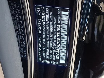 2016 Porsche Panamera Edition