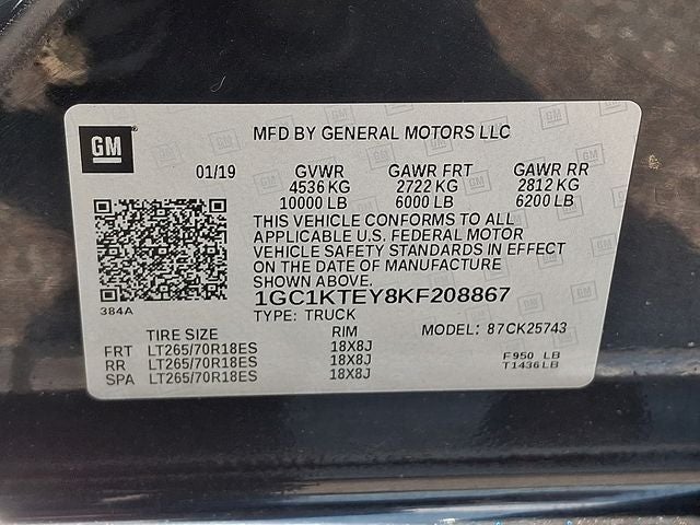 2019 Chevrolet Silverado 2500HD LTZ