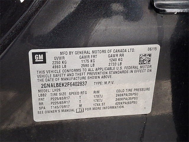 2015 Chevrolet Equinox LT 1LT