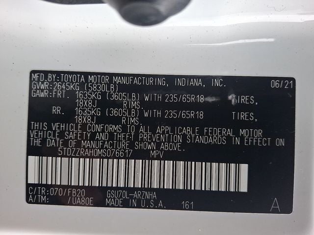 2021 Toyota Highlander LE