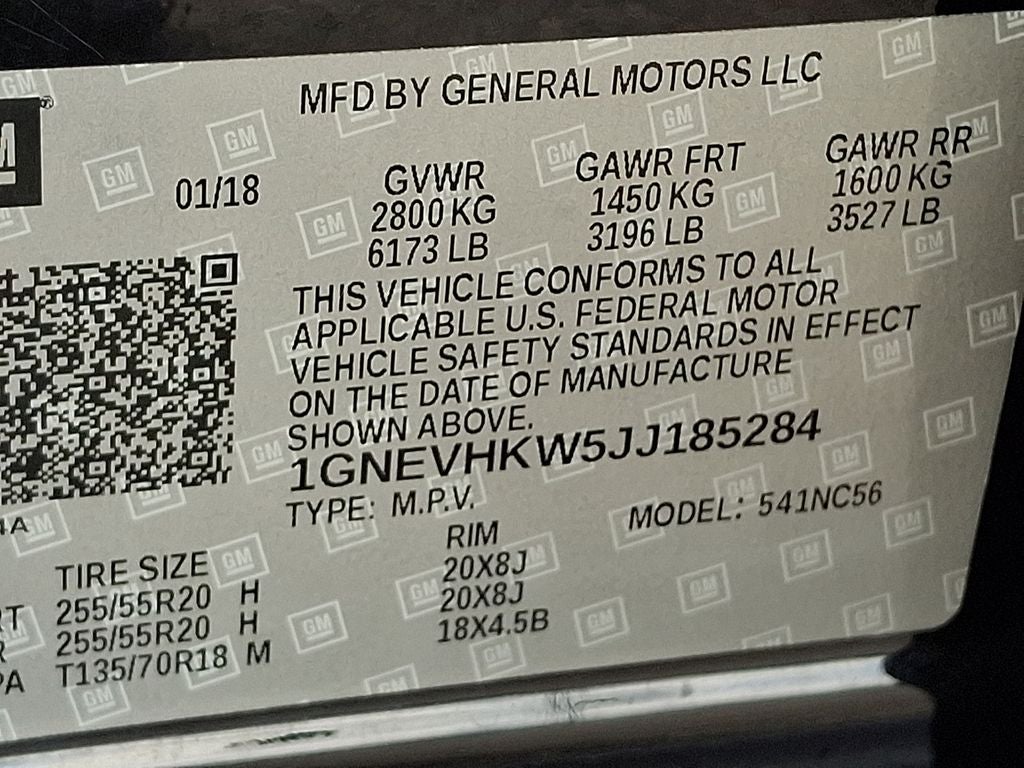 2018 Chevrolet Traverse 3LT