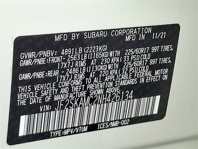 2022 Subaru Forester Wilderness