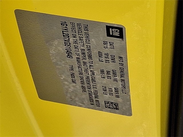 2016 Chevrolet Corvette Stingray Z51 3LT