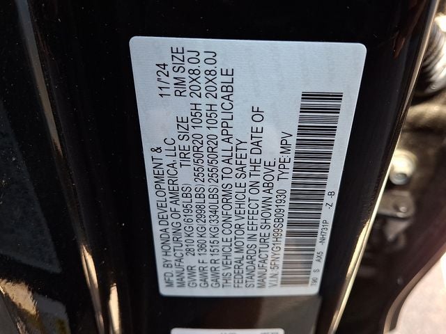 2025 Honda Pilot Black Edition
