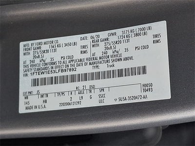 2020 Ford F-150 LARIAT