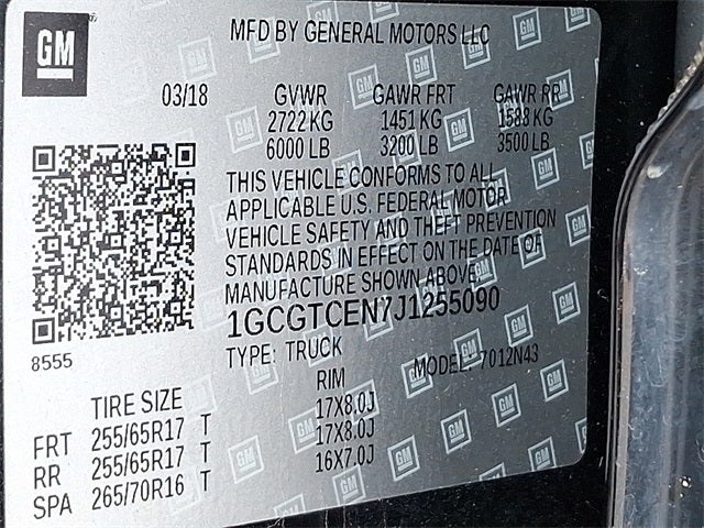 2018 Chevrolet Colorado 4WD LT