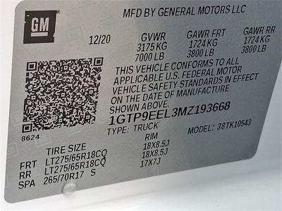 2021 GMC Sierra 1500 AT4