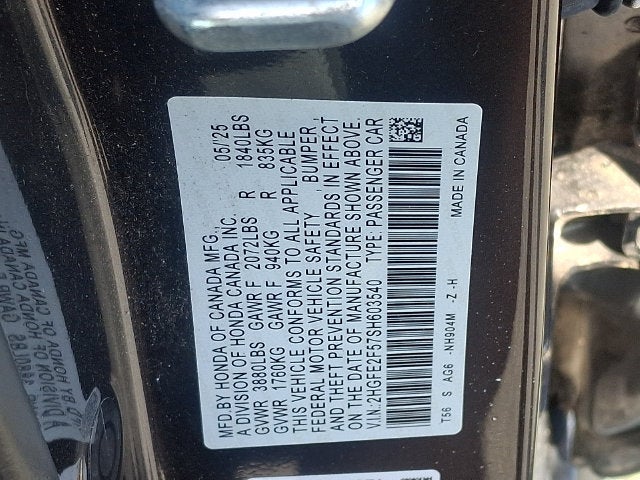 2025 Honda Civic Sedan Sport