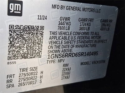 2025 Chevrolet Tahoe RST