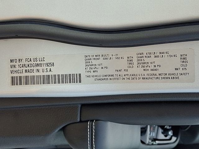 2021 Jeep Grand Cherokee L Overland 4x4