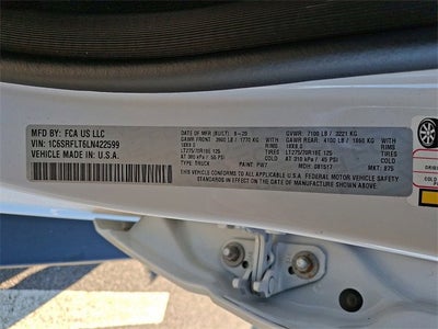 2020 RAM 1500 Rebel Crew Cab 4x4 5'7" Box