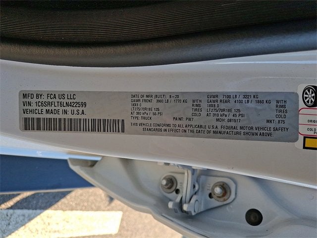 2020 RAM 1500 Rebel Crew Cab 4x4 5'7" Box