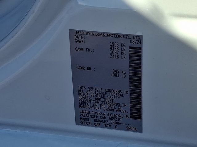 2025 Nissan Altima SV