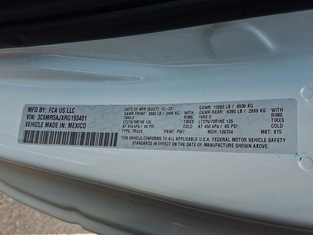 2024 RAM 2500 Tradesman Regular Cab 4x4 8' Box