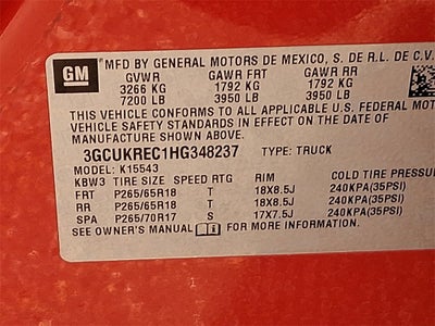 2017 Chevrolet Silverado 1500 LT