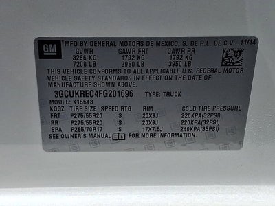 2015 Chevrolet Silverado 1500 LT