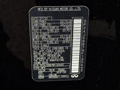 2022 INFINITI QX50 LUXE