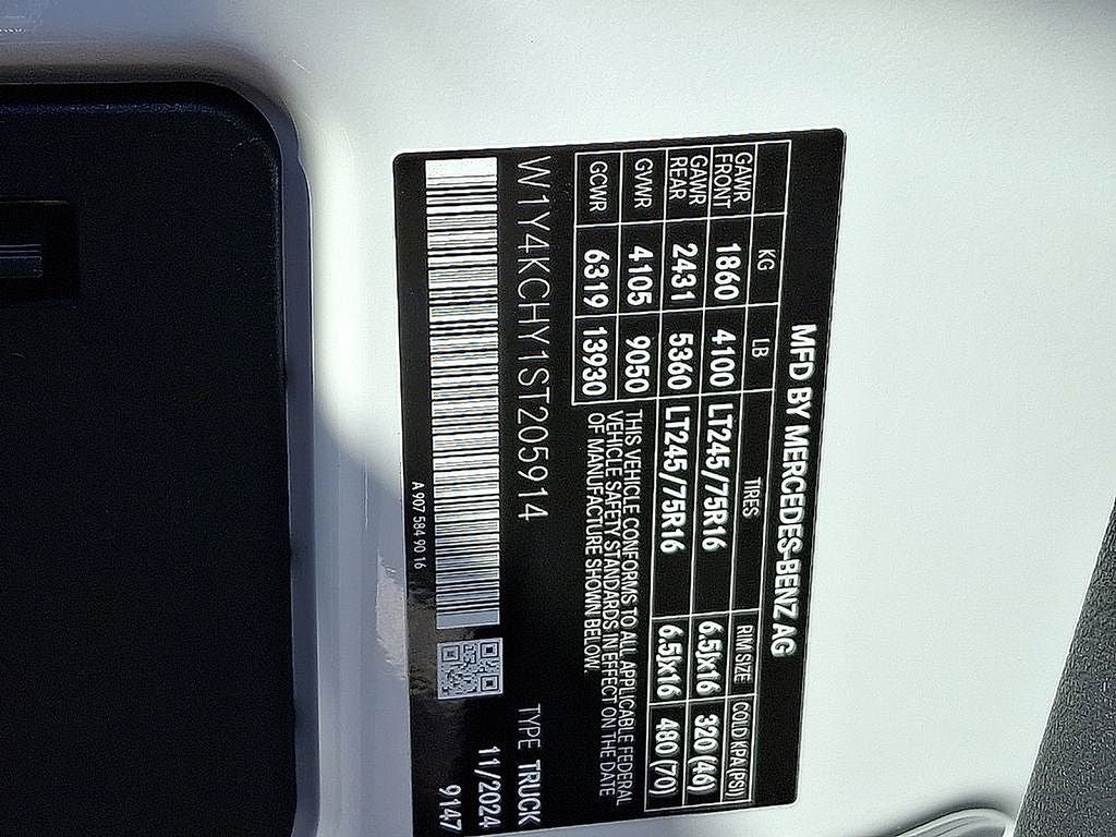 2025 Mercedes-Benz Sprinter 2500 Cargo 170 WB High Roof