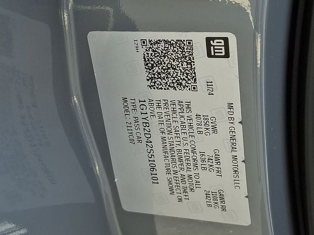 2025 Chevrolet Corvette RWD Coupe 2LT