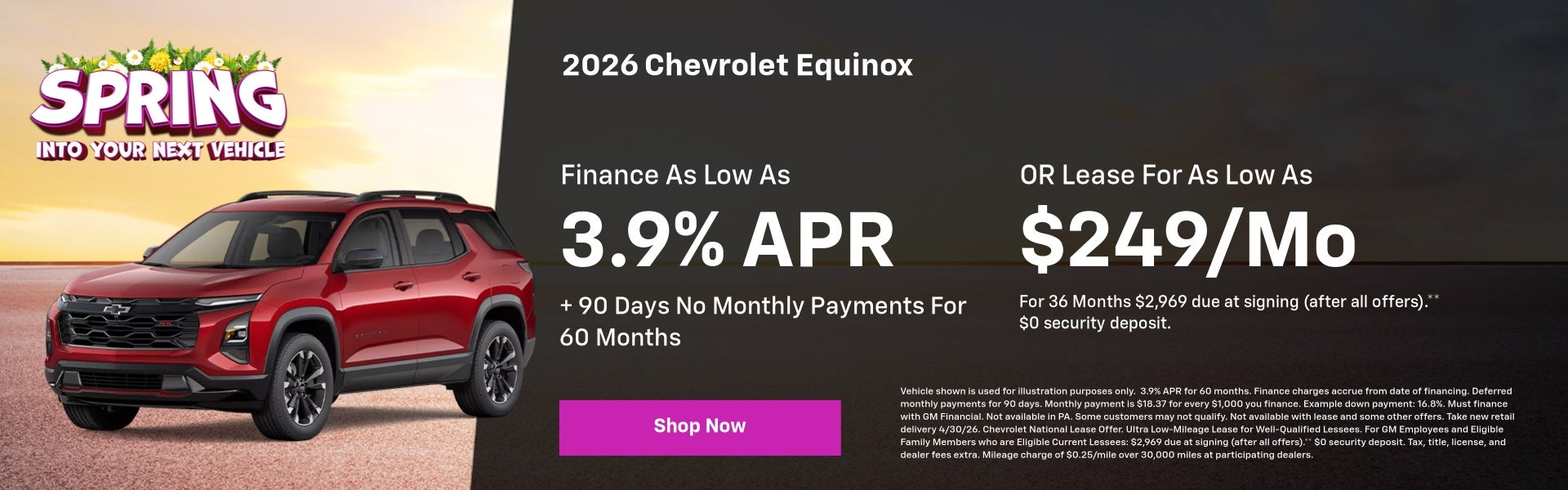 2026 Chevy Equinox April Specials