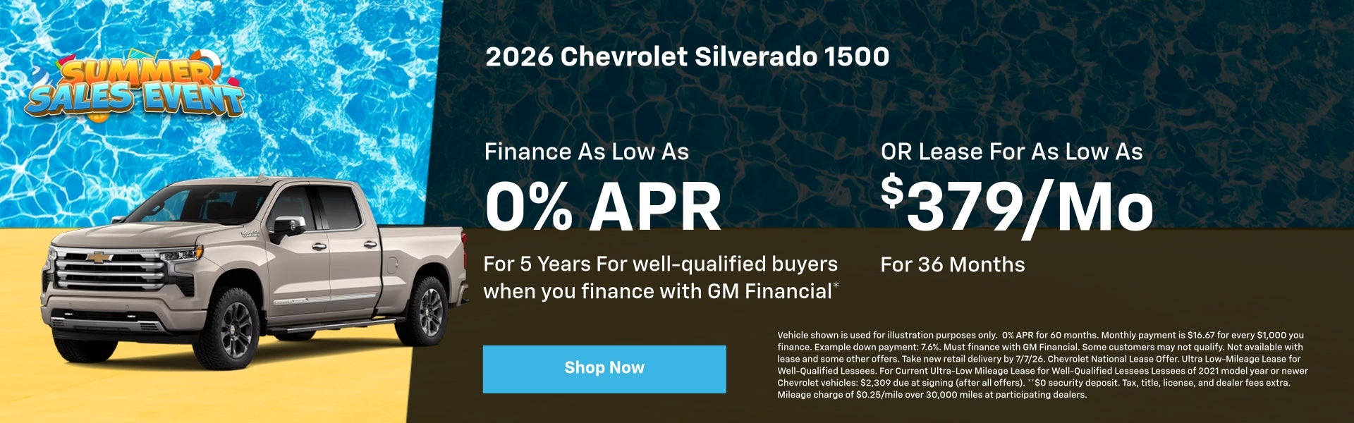 2026 Chevrolet Silverado 1500 June Specials