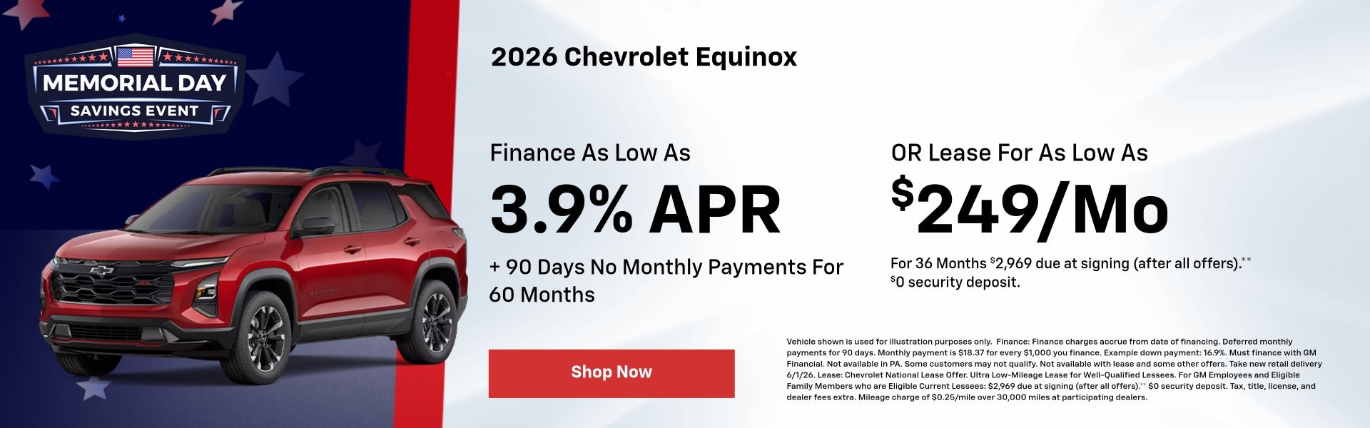 2026 Chevrolet Equinox May Specials